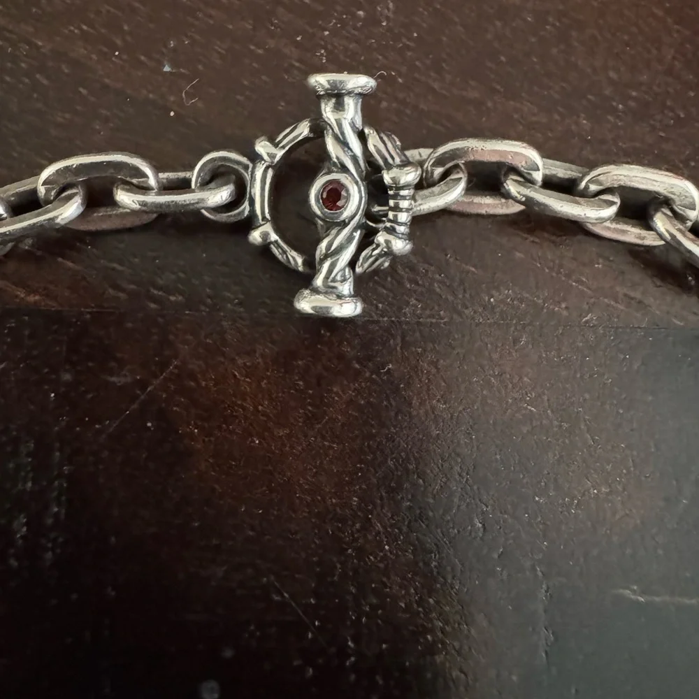 Travis Walker Double Cross Fish Hook Pendant with Chain in Solid Sterling Silver - Picture 3 of 9